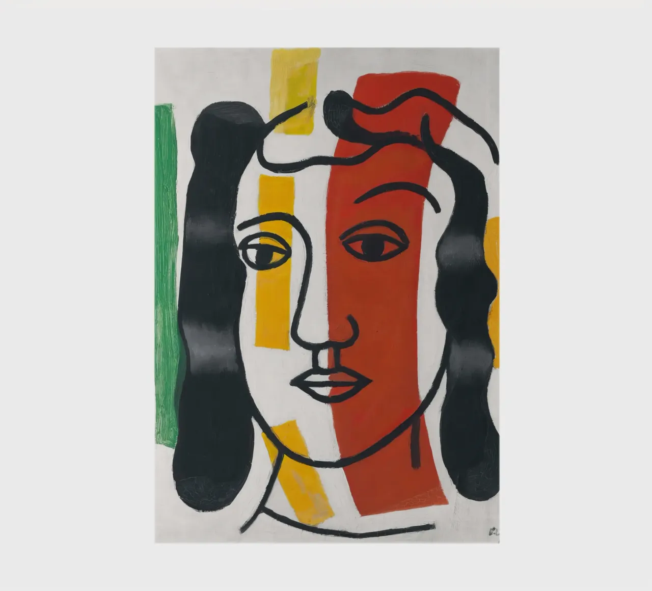 F. Léger "Figure" - Post-Cubist Portrait Modern Art Print notebook by NorwesClub