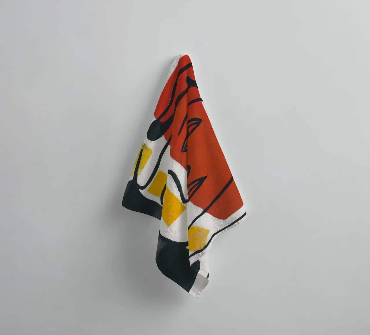 F. Léger "Figure" - Post-Cubist Portrait Modern Art Print towel by NorwesClub