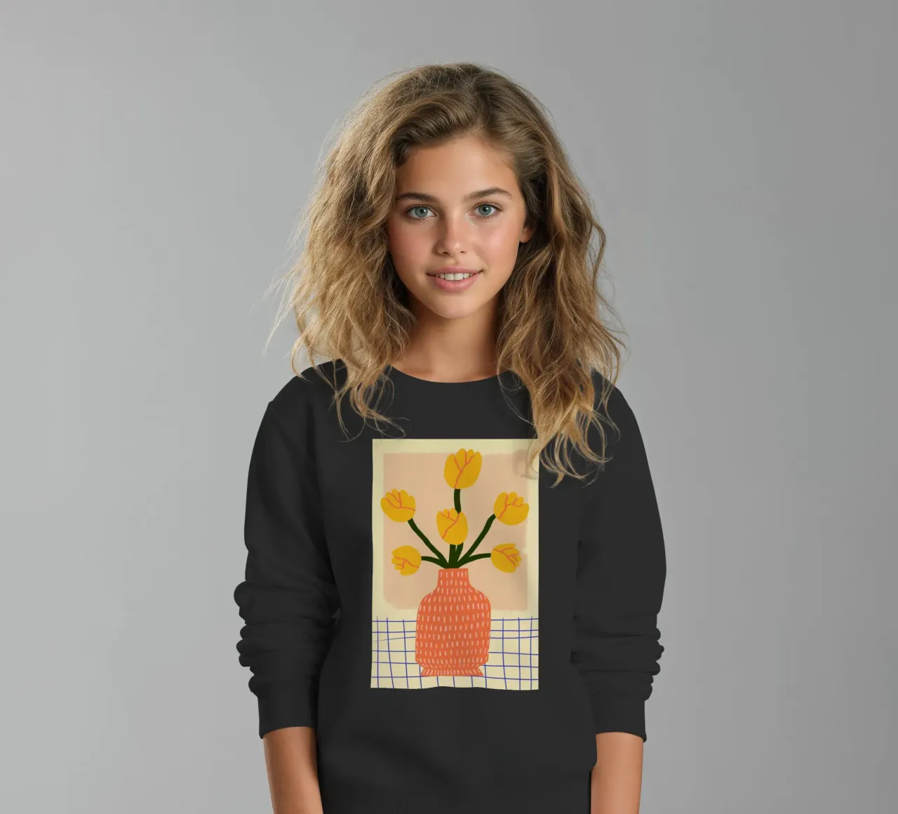Golden kids sweatshirt by Pure