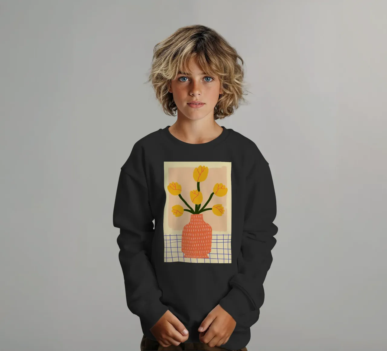 Golden kids sweatshirt by Pure