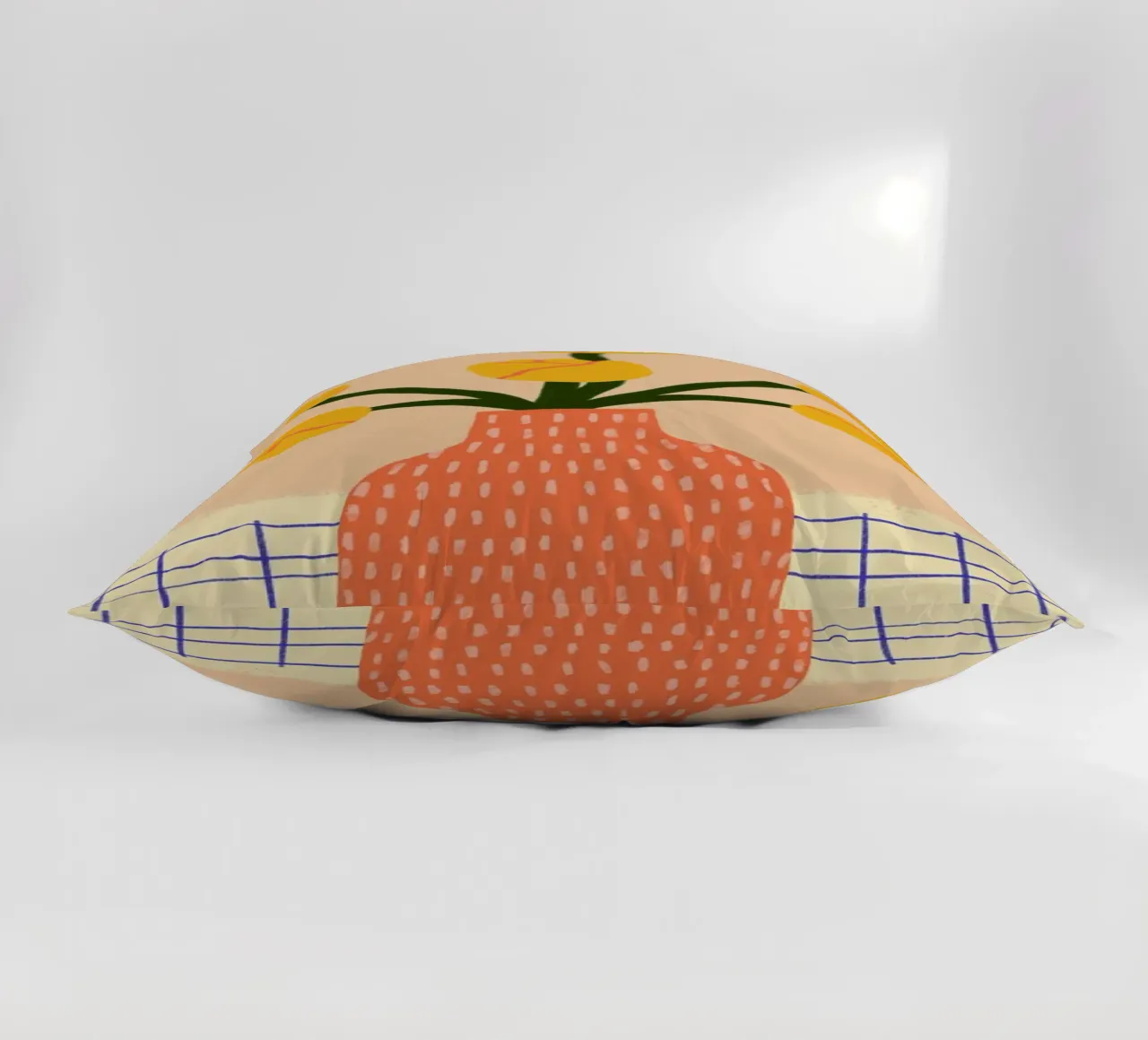 Golden decorative cushion by Pure