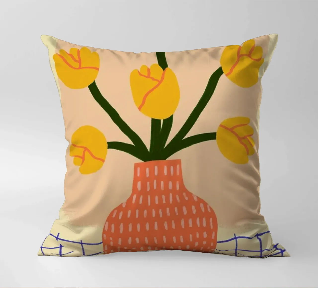 Golden decorative cushion by Pure