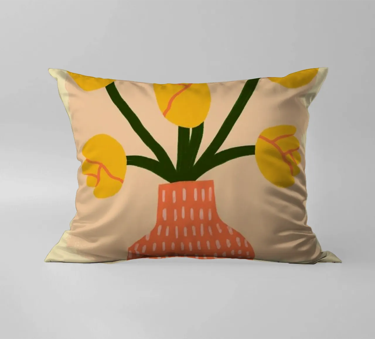 Golden decorative cushion by Pure