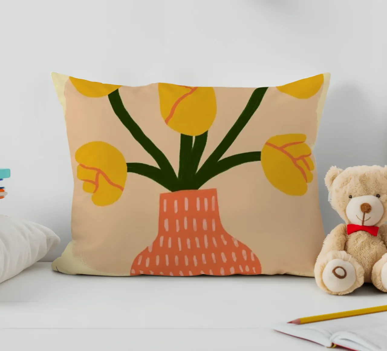 Golden decorative cushion by Pure