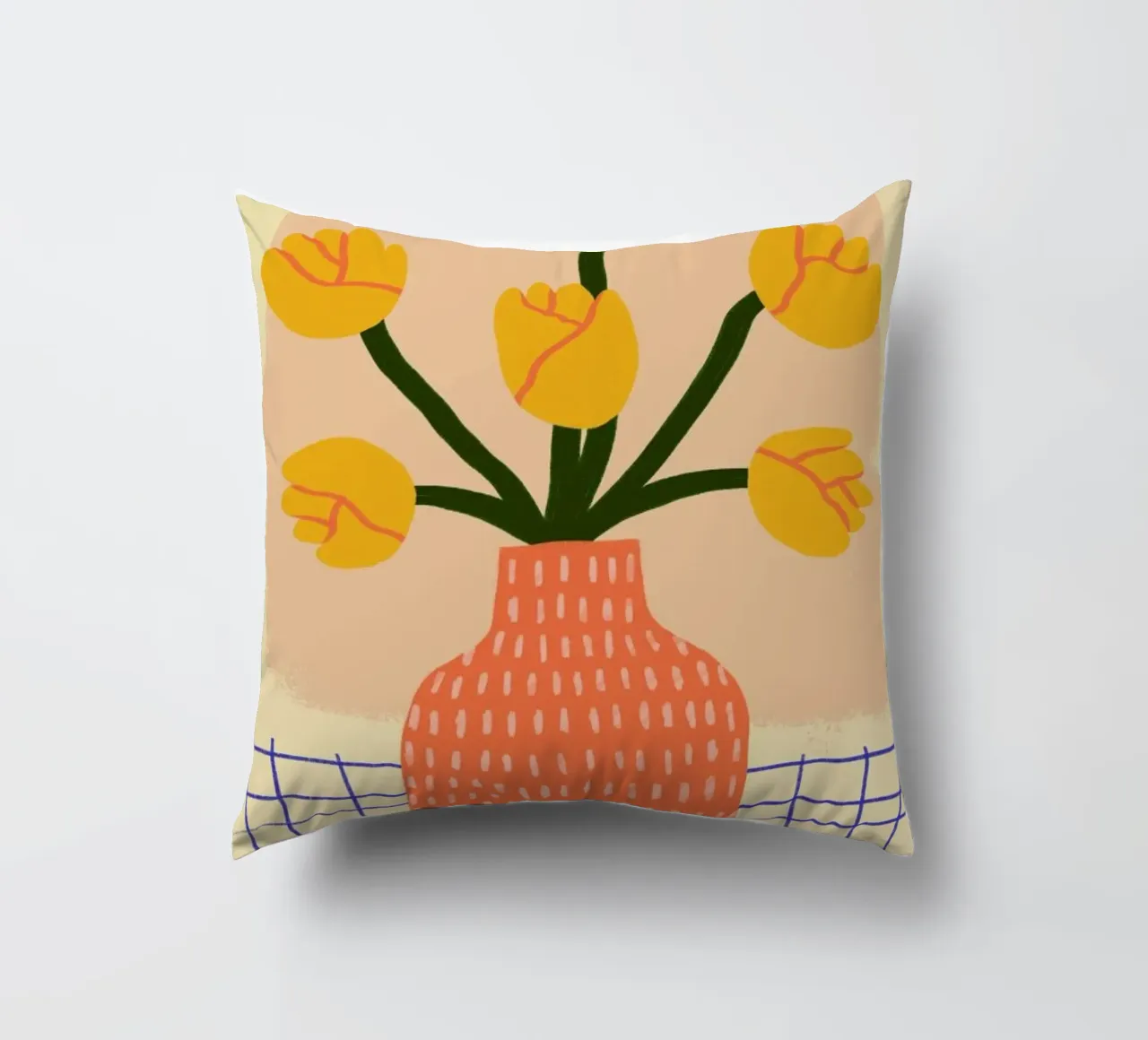 Golden decorative cushion by Pure