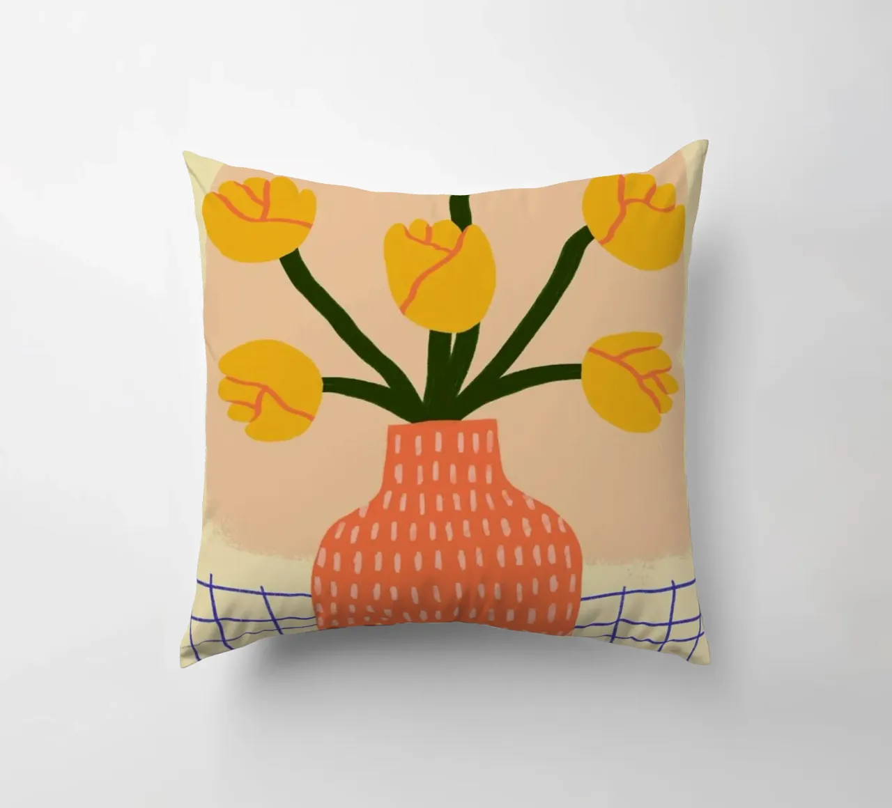Golden decorative cushion by Pure