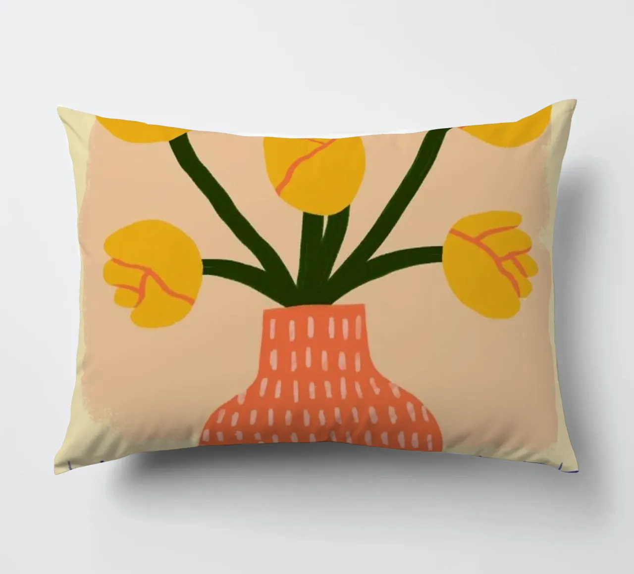 Golden decorative cushion by Pure