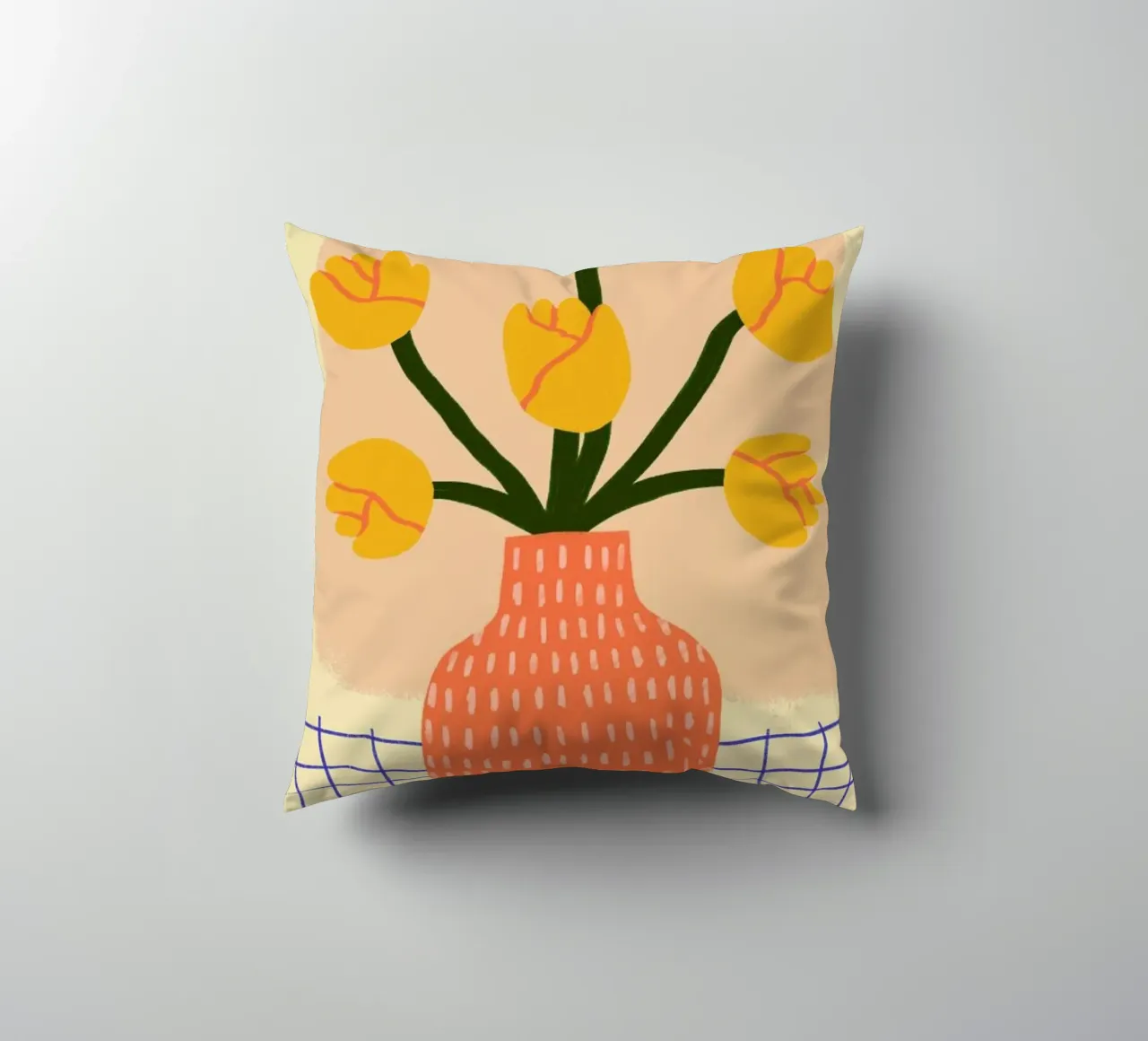 Golden decorative cushion by Pure