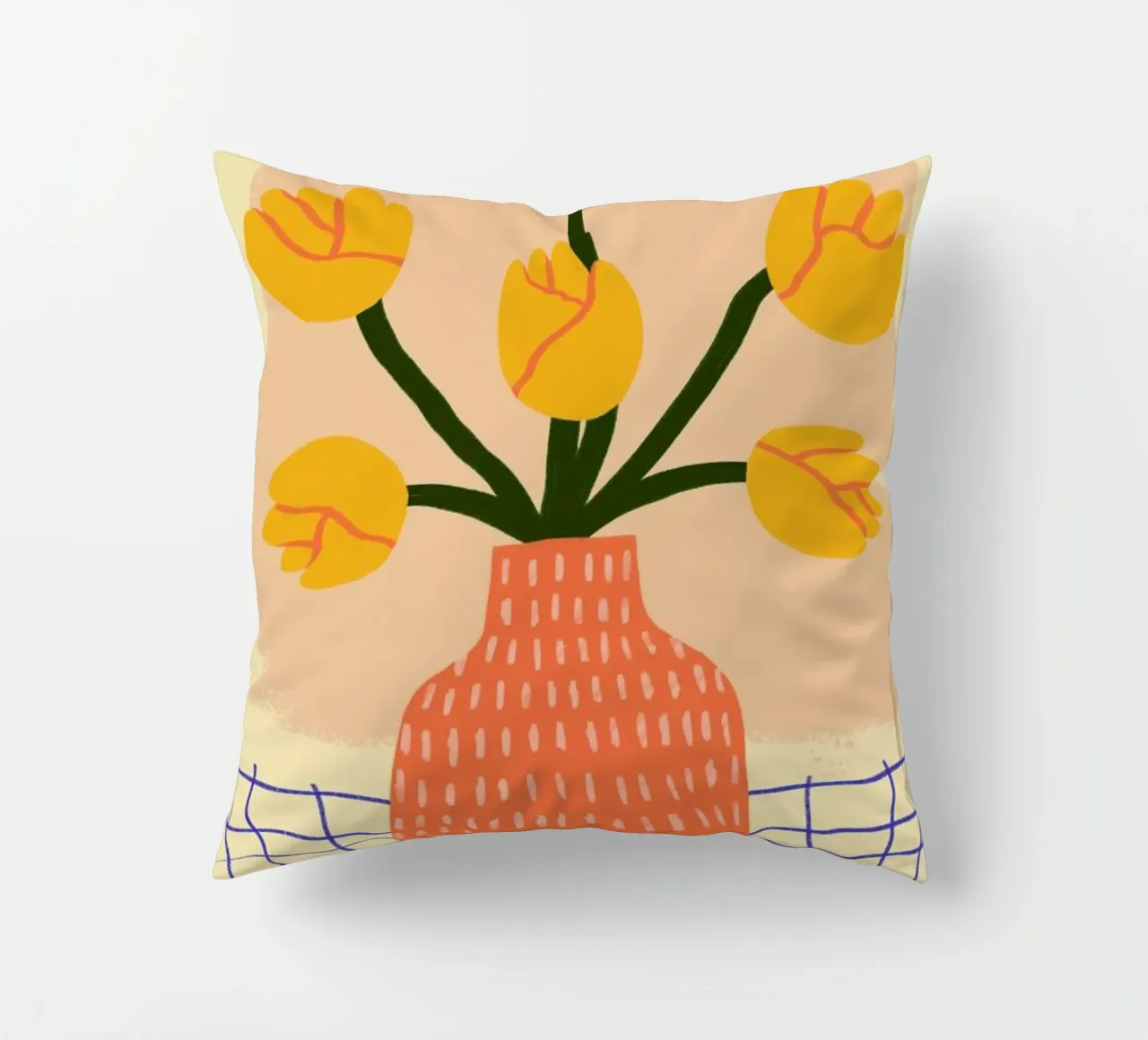 Golden decorative cushion by Pure