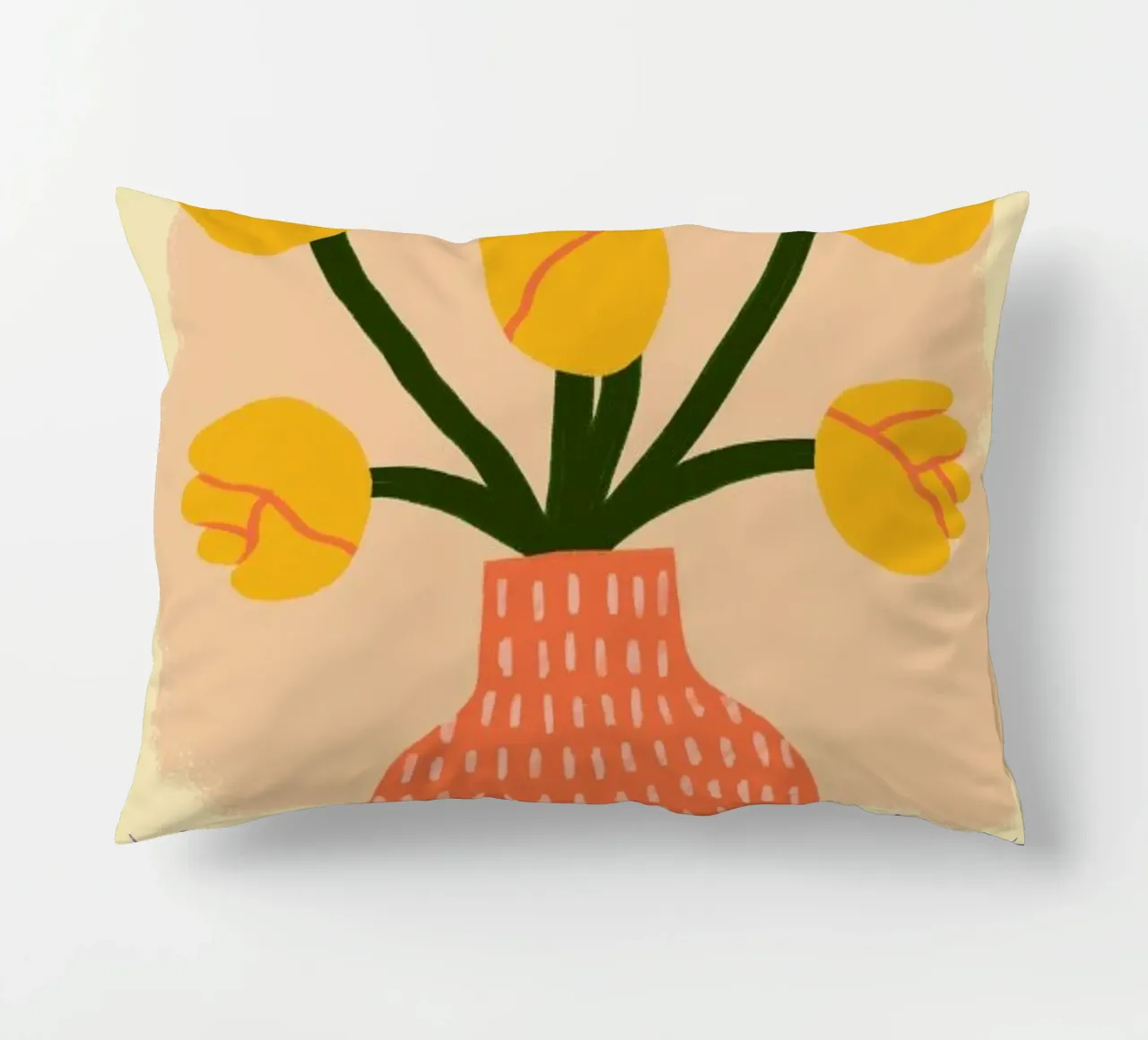 Golden decorative cushion by Pure