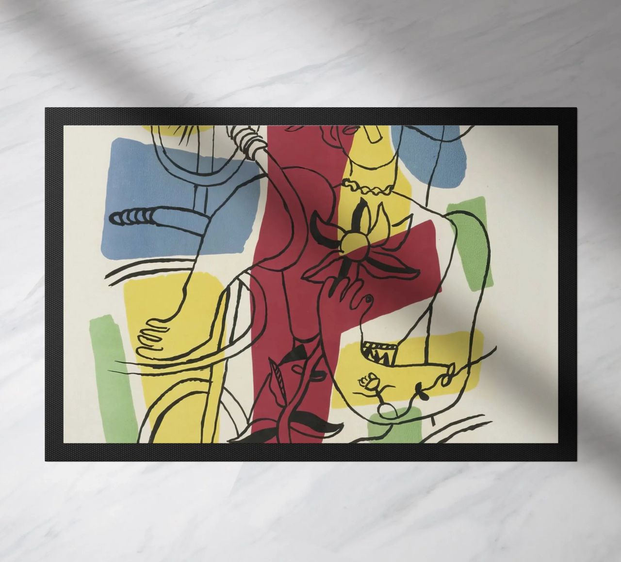 F. Léger "Cirque" - Stampa astratta di un acrobata del post-cubismo zerbino da NorwesClub