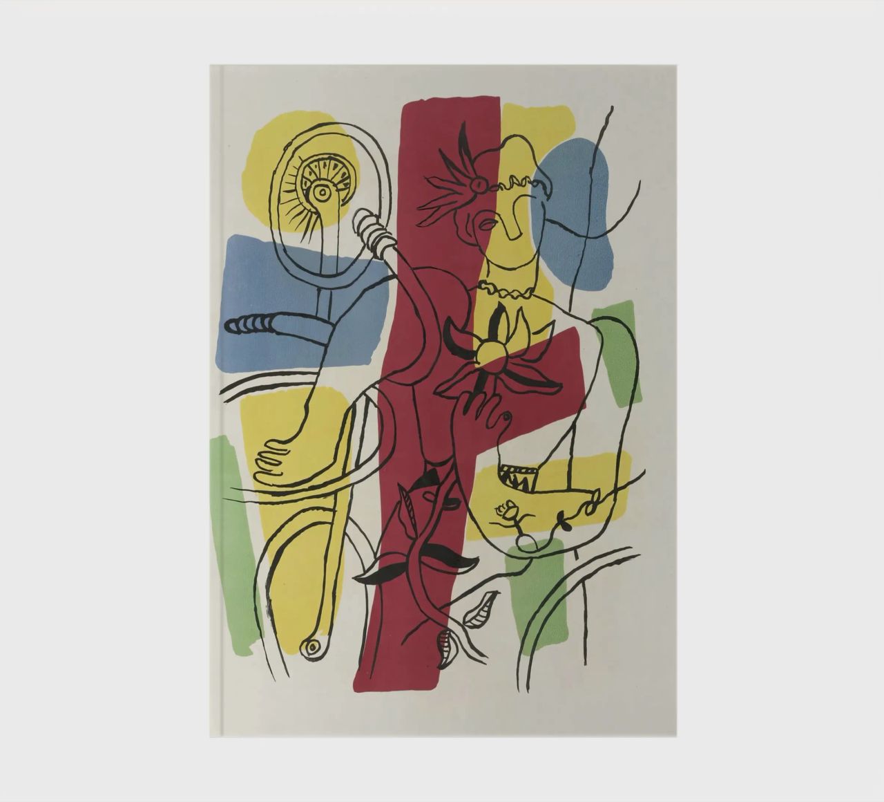 F. Léger "Cirque" - Abstract Acrobat Post-Cubism Print notebook by NorwesClub