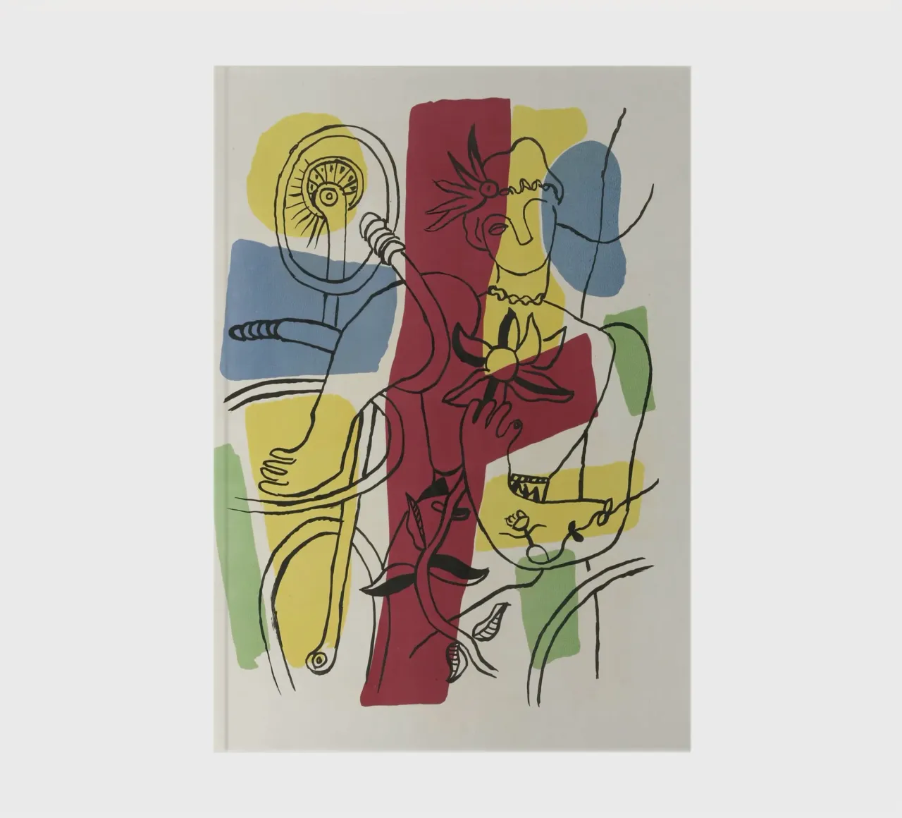 F. Léger "Cirque" - Abstract Acrobat Post-Cubism Print Notizbuch von NorwesClub