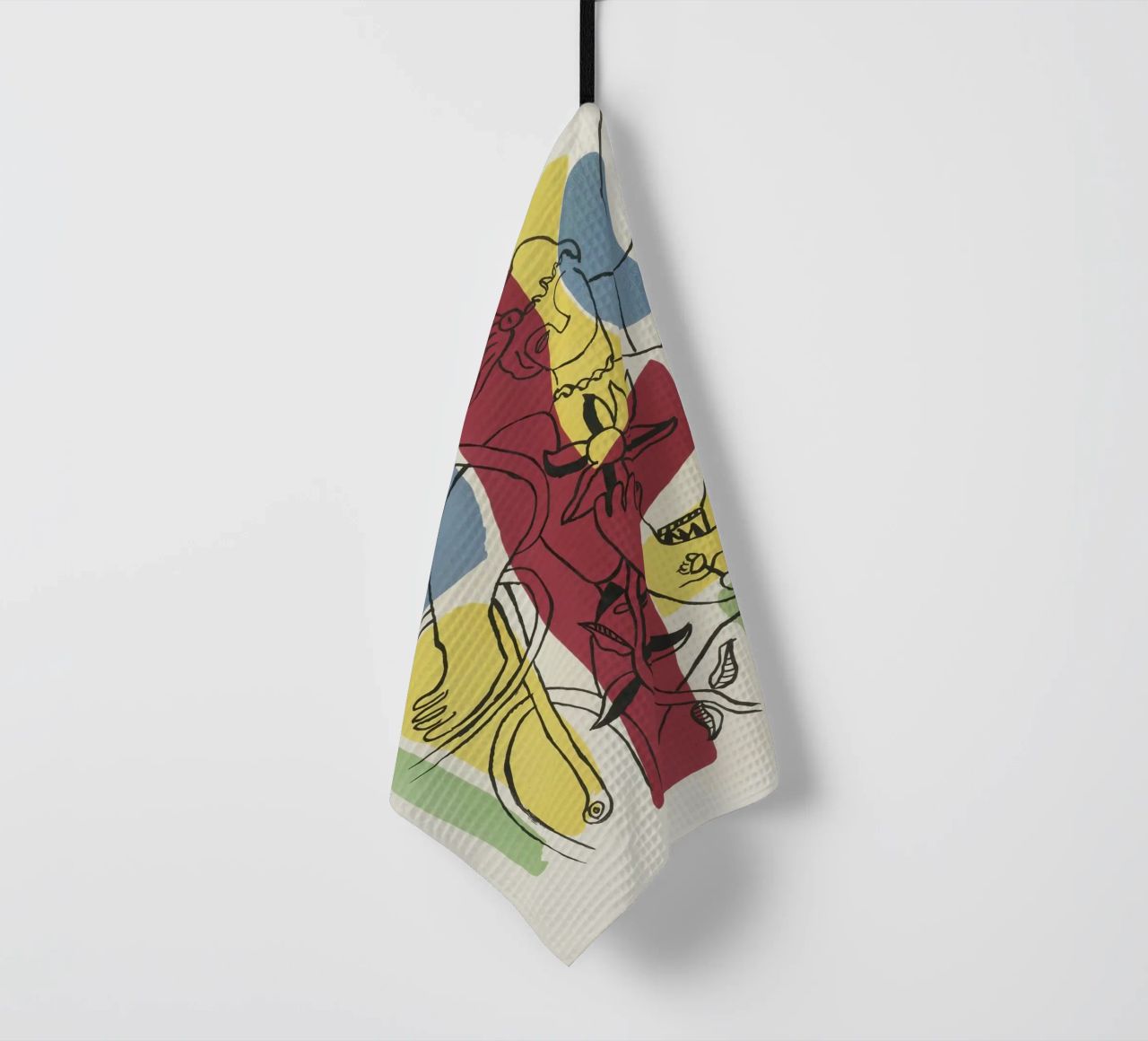 F. Léger "Cirque" - Abstract Acrobat Post-Cubism Print Geschirrtuch von NorwesClub