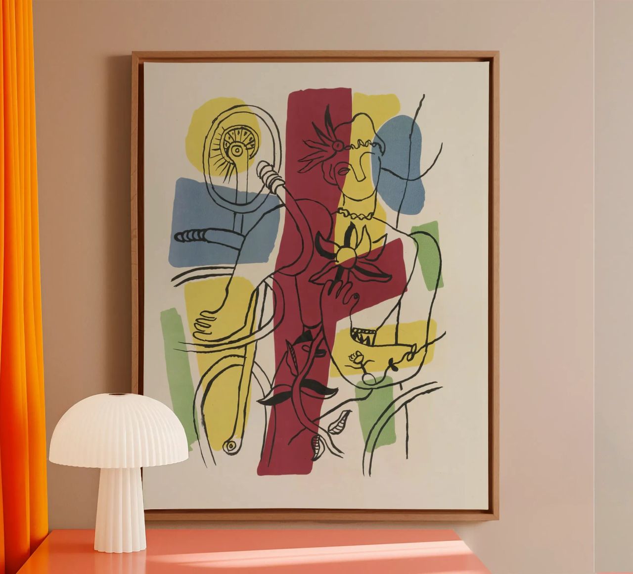 F. Léger "Cirque" - Abstract Acrobat Post-Cubism Print canvas by NorwesClub