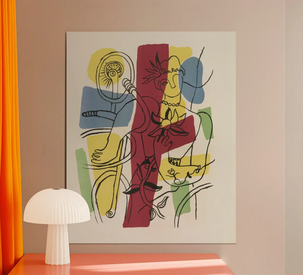 F. Léger "Cirque" - Abstract Acrobat Post-Cubism Print Hahnemühle von NorwesClub