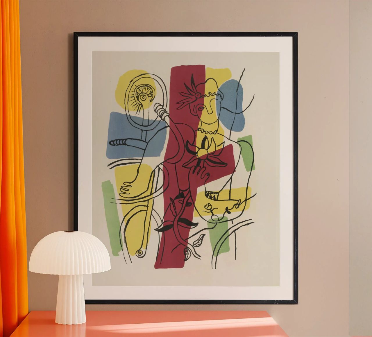 F. Léger "Cirque" - Abstract Acrobat Post-Cubism Print Hahnemühle von NorwesClub