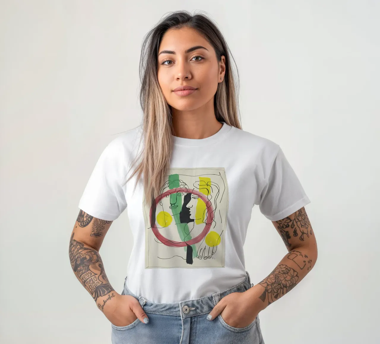 F. Léger "L'Amour nous annule" - Modernismo astratto dell'amore Pri t-shirt da NorwesClub