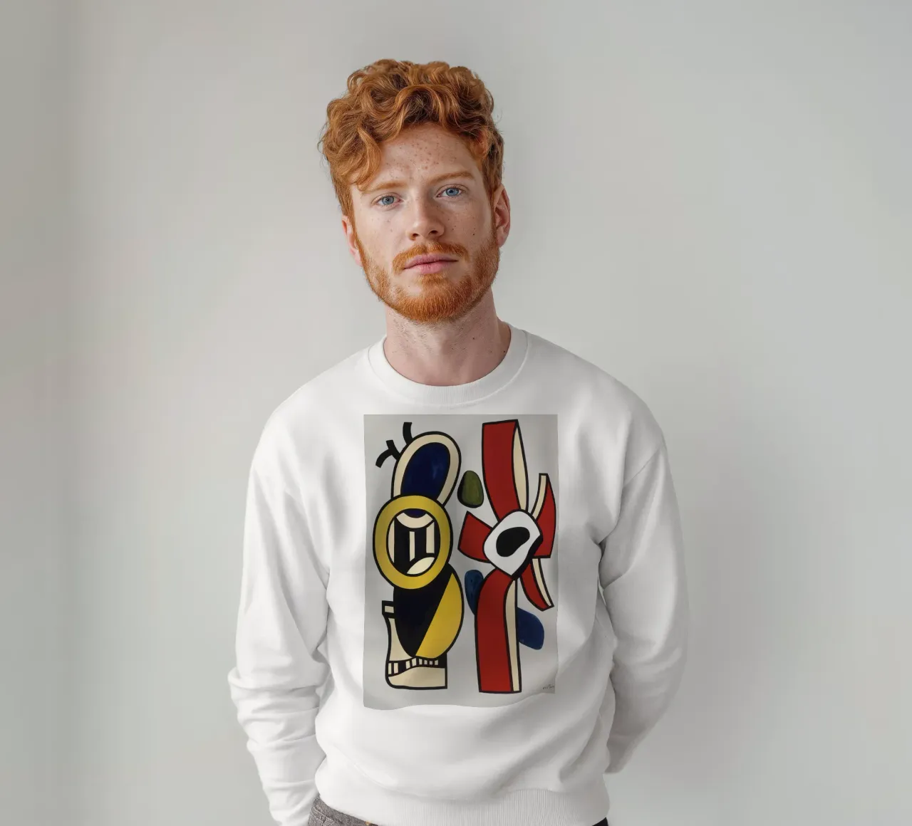 F. Léger "Red Star" - Abstract Shapes Modernism Art Print sudadera de NorwesClub