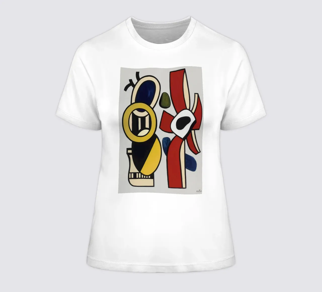 F. Léger "Red Star" - Abstract Shapes Modernism Art Print camiseta de mujer de NorwesClub