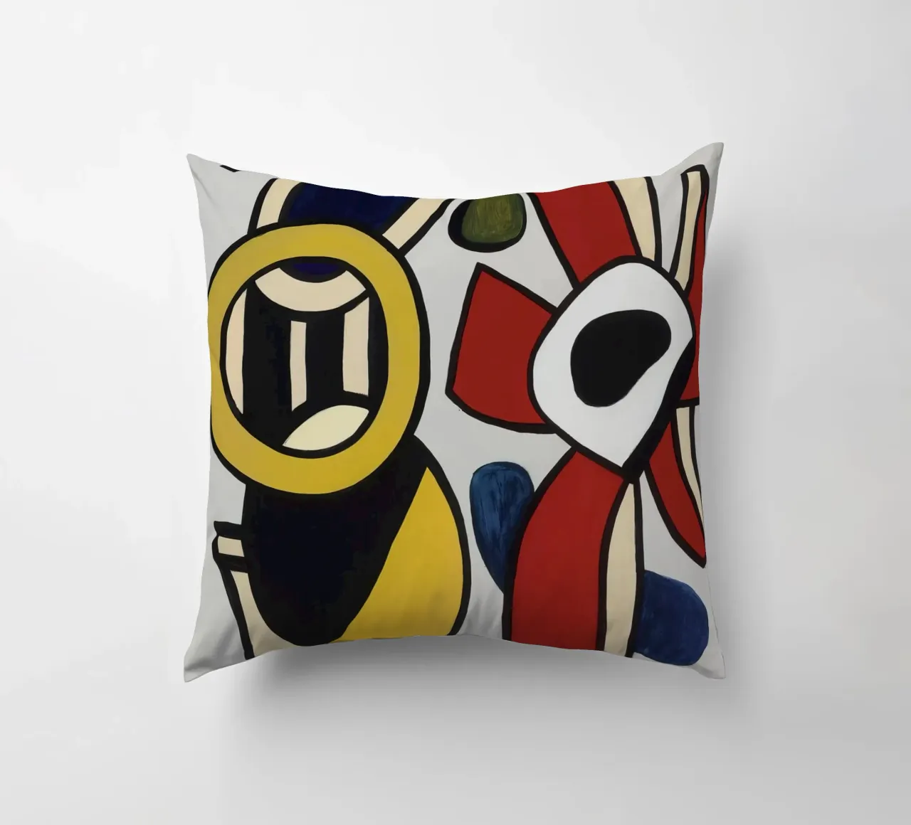 F. Léger "Red Star" - Abstract Shapes Modernism Art Print decorative cushion by NorwesClub
