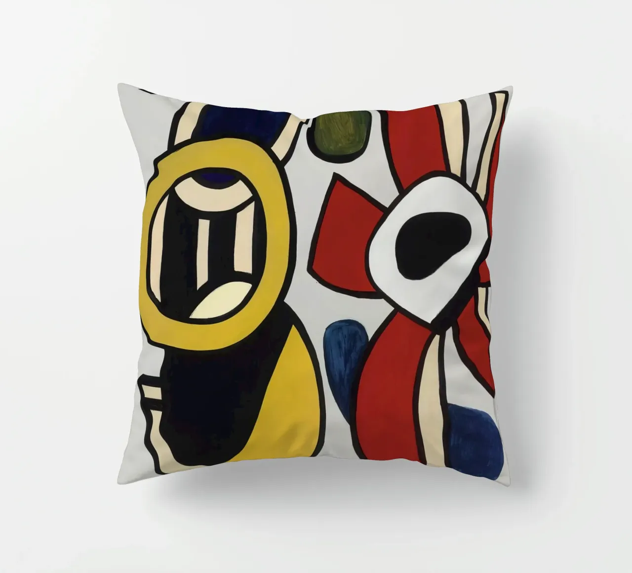 F. Léger "Red Star" - Abstract Shapes Modernism Art Print decorative cushion by NorwesClub