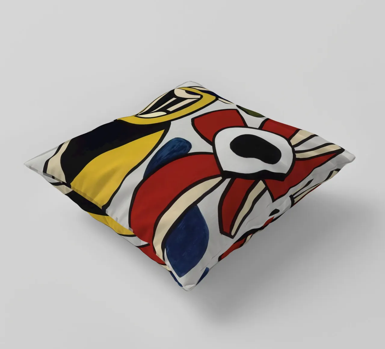 F. Léger "Red Star" - Abstract Shapes Modernism Art Print decorative cushion by NorwesClub