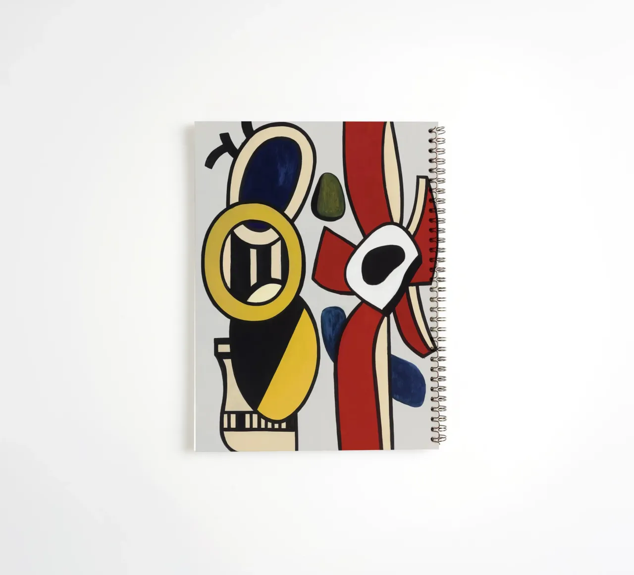 F. Léger "Red Star" - Abstract Shapes Modernism Art Print spiral notebook by NorwesClub