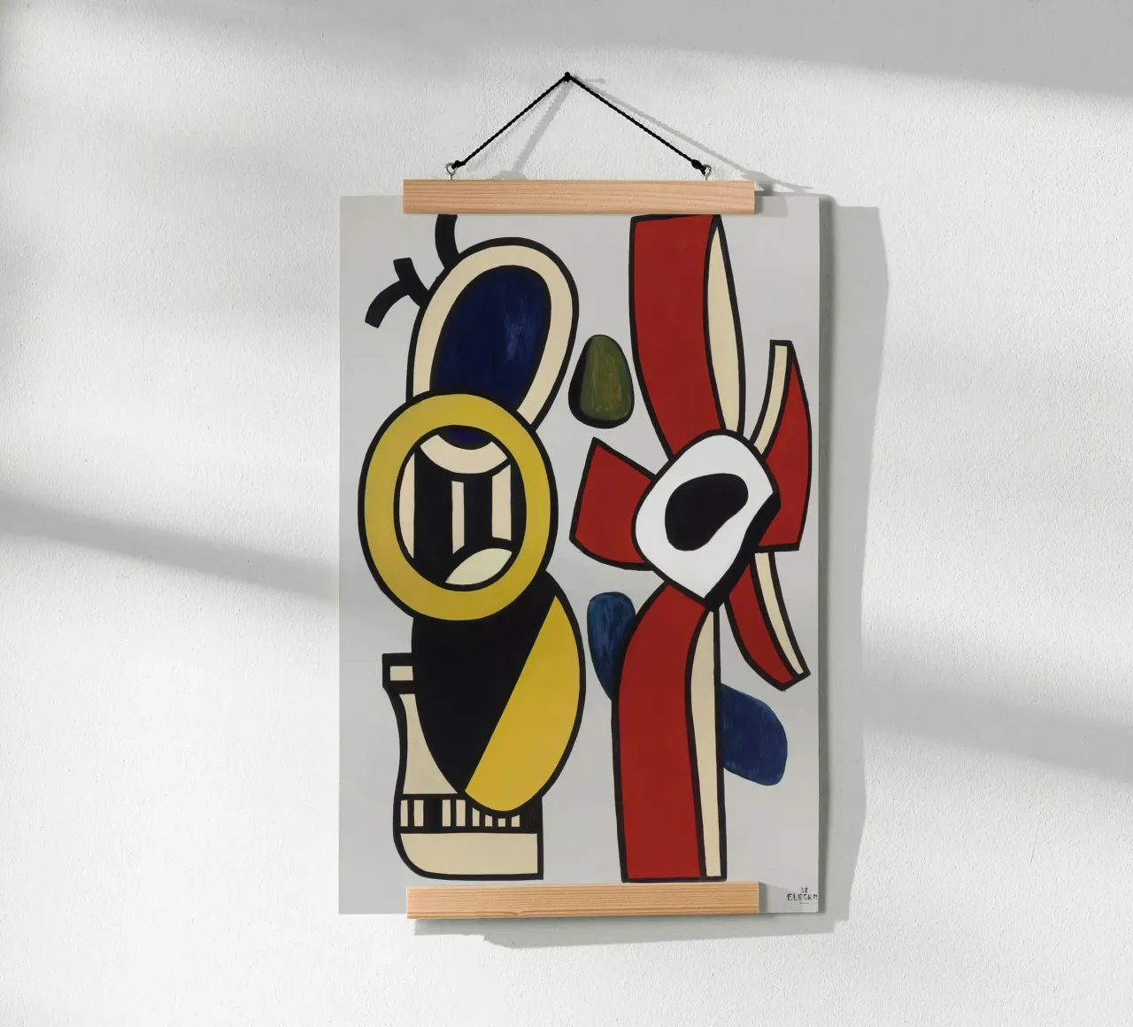 F. Léger "Stella rossa" - Forme astratte Modernismo Stampa d'arte poster da NorwesClub