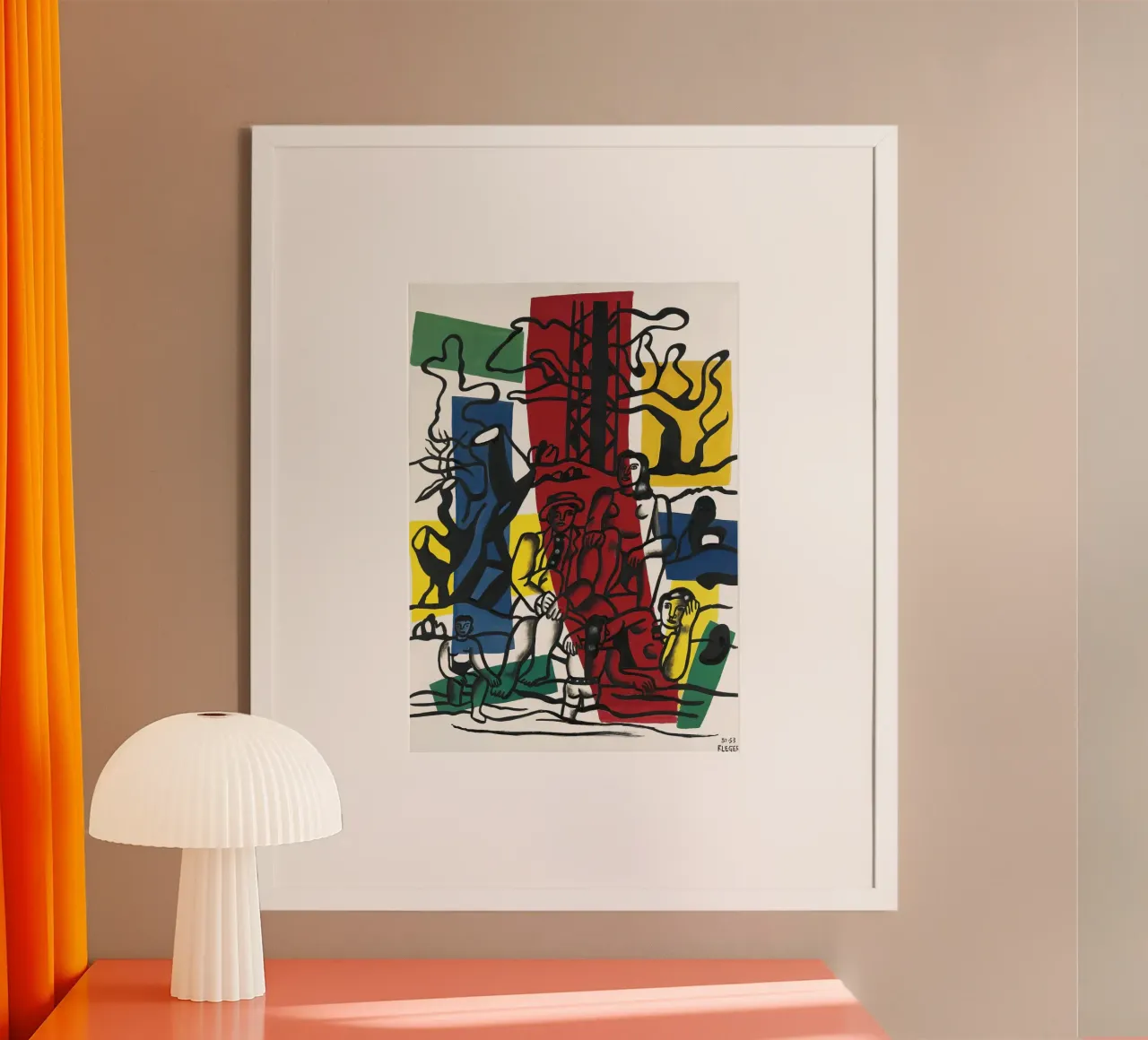 Fernand Léger: Gita in campagna, audace paesaggio post-cubista poster da NorwesClub