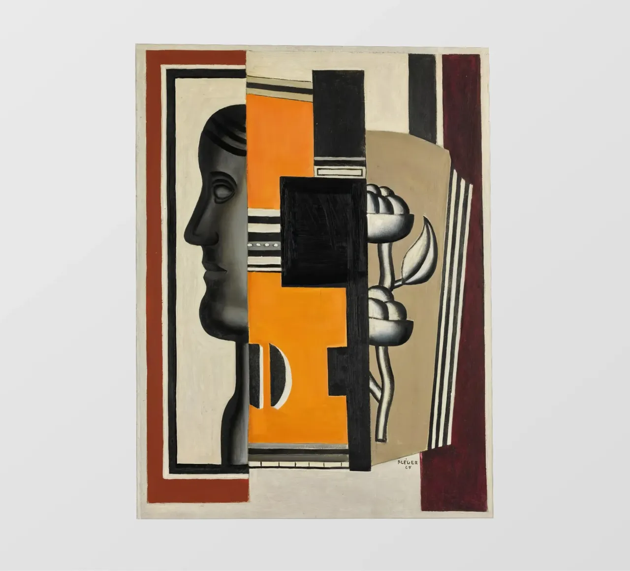 Il busto di Fernand Léger: Astrazione purista, 1925 Masterp telo in pvc da NorwesClub