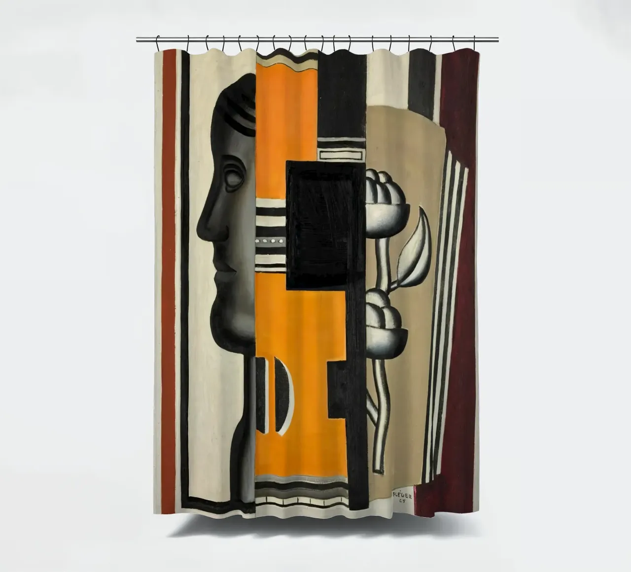 Il busto di Fernand Léger: Astrazione purista, 1925 Masterp tenda da doccia da NorwesClub