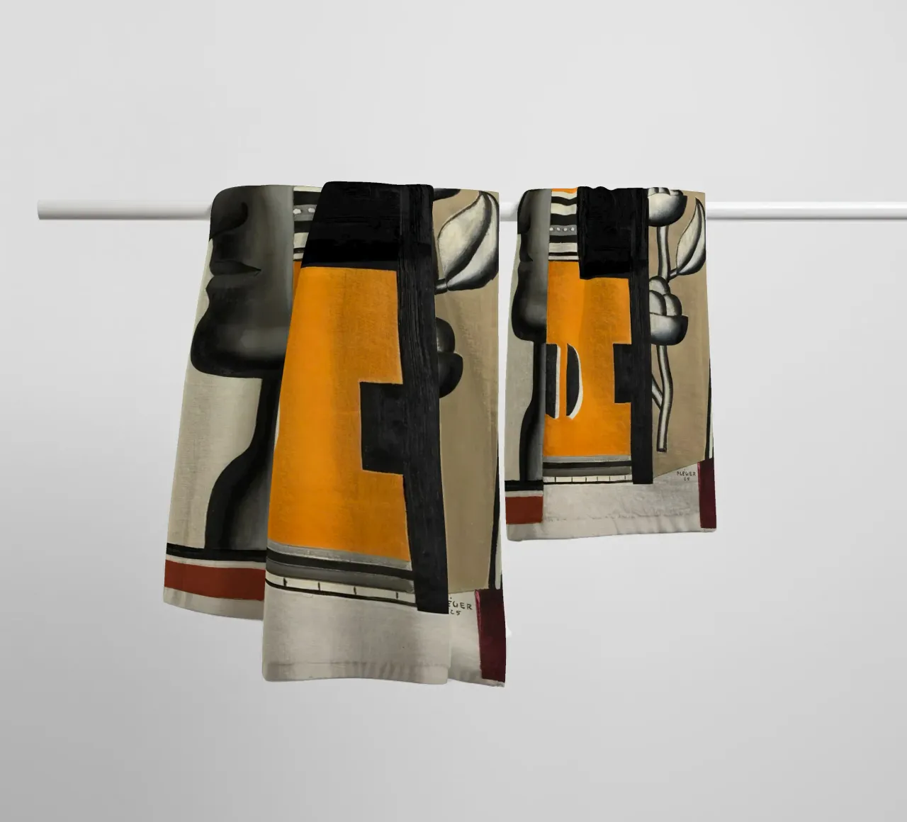 Le buste" de Fernand Léger : Abstraction puriste, 1925 Masterp serviette de bain de NorwesClub