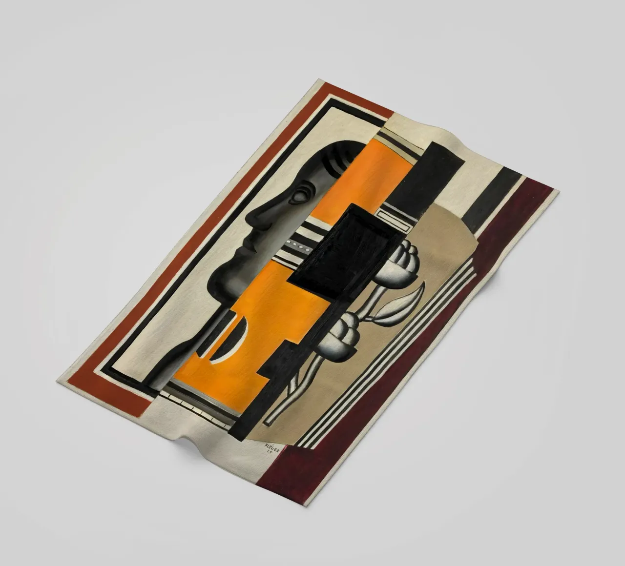 Il busto di Fernand Léger: Astrazione purista, 1925 Masterp telo mare da NorwesClub