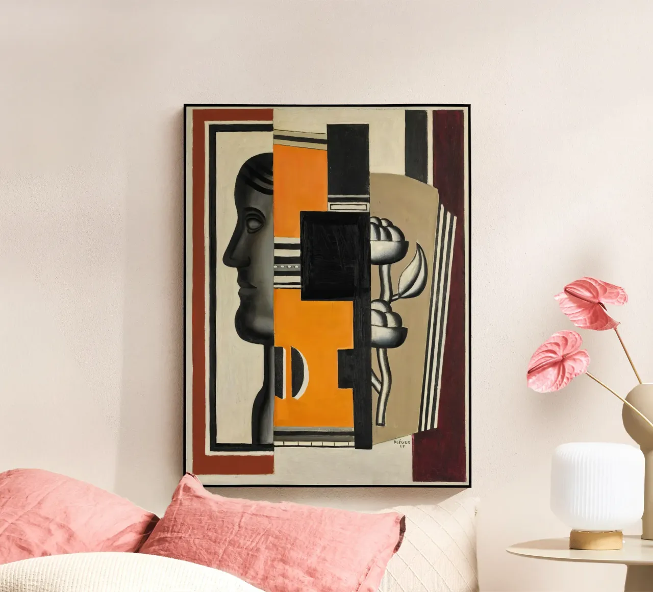 Il busto di Fernand Léger: Astrazione purista, 1925 Masterp plexiglass da NorwesClub