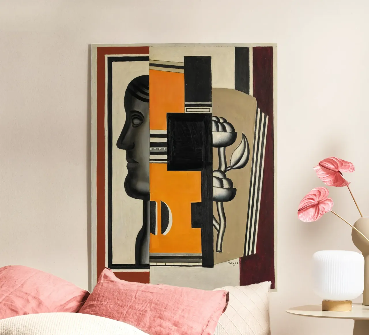 Il busto di Fernand Léger: Astrazione purista, 1925 Masterp plexiglass da NorwesClub