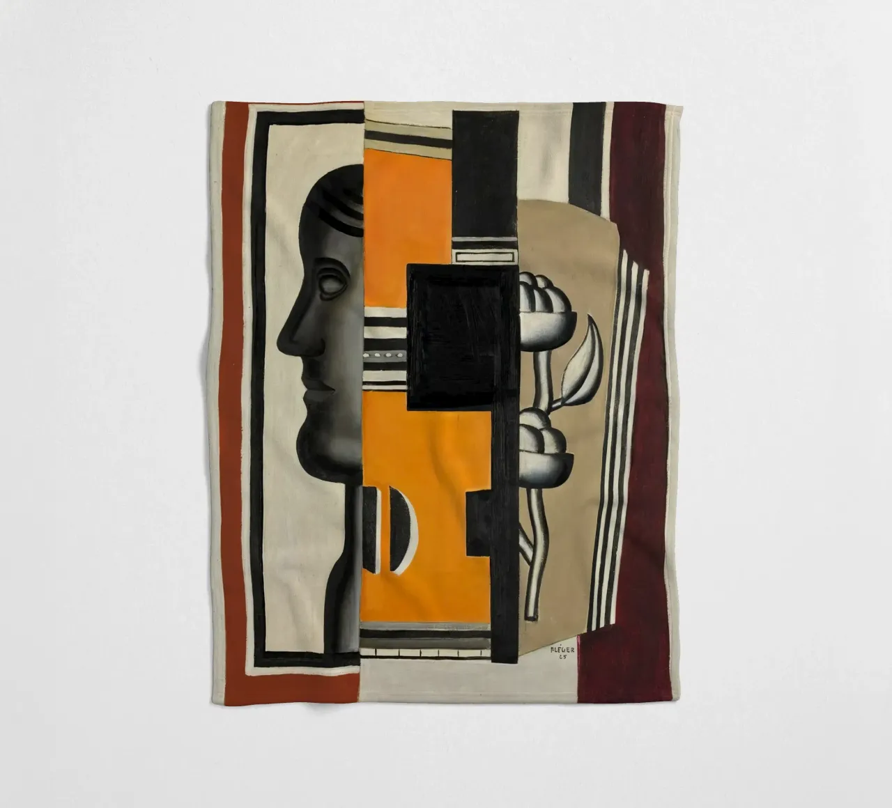 Il busto di Fernand Léger: Astrazione purista, 1925 Masterp coperta in pile da NorwesClub