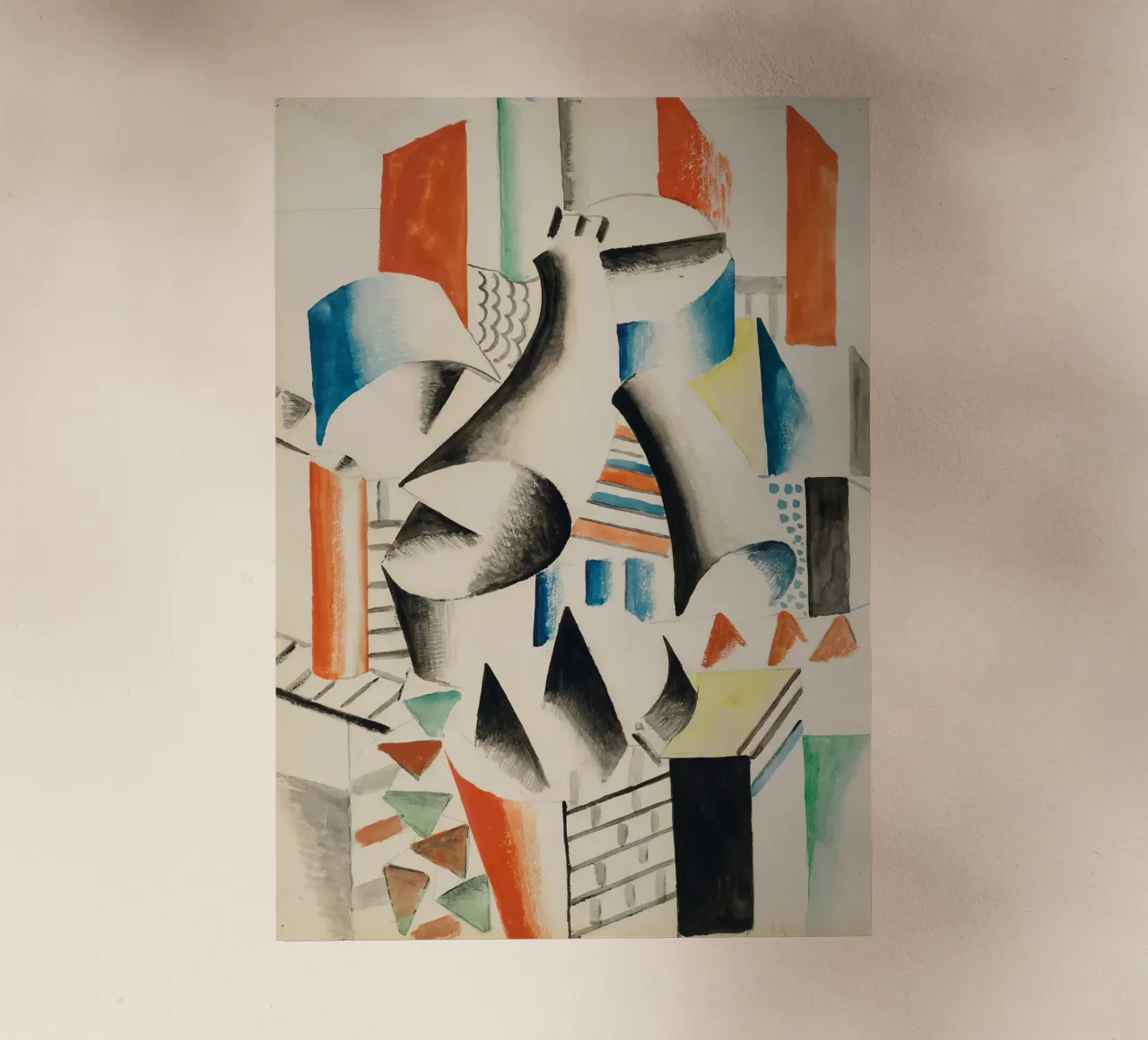 Fernand Léger: "Il massone" - Cubismo meccanico, 1918 Abstrac pellicola backlit da NorwesClub