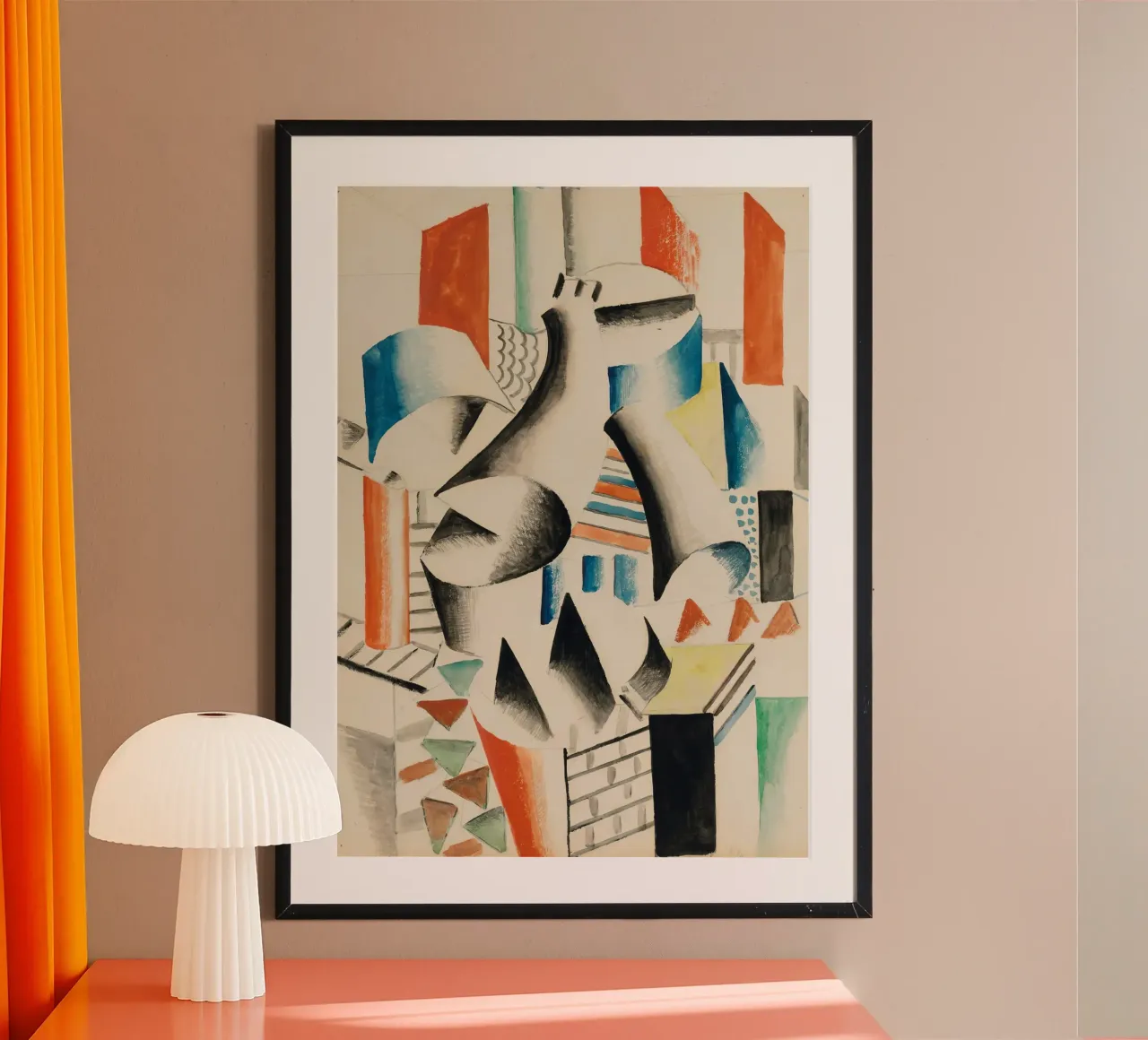 Fernand Léger: "Il massone" - Cubismo meccanico, 1918 Abstrac carta hahnemühle da NorwesClub