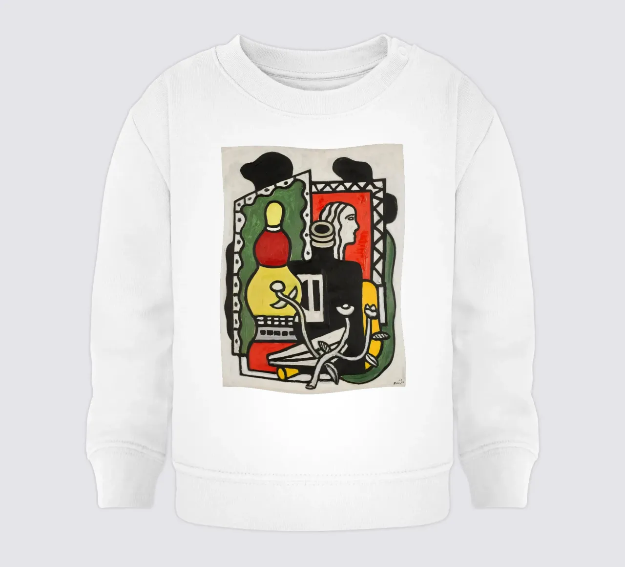 Fernand Léger: "The Black Vase" - Bold Post-Cubist Still Life baby sweatshirt by NorwesClub