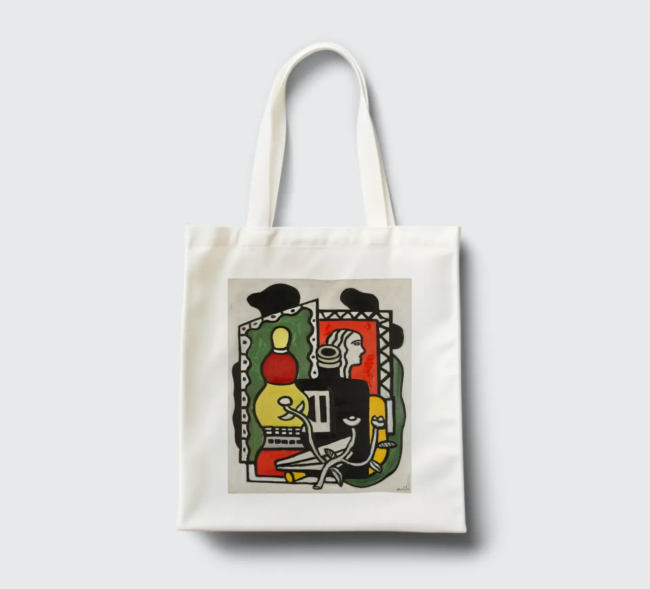 Fernand Léger: "The Black Vase" - Bold Post-Cubist Still Life tote bag by NorwesClub