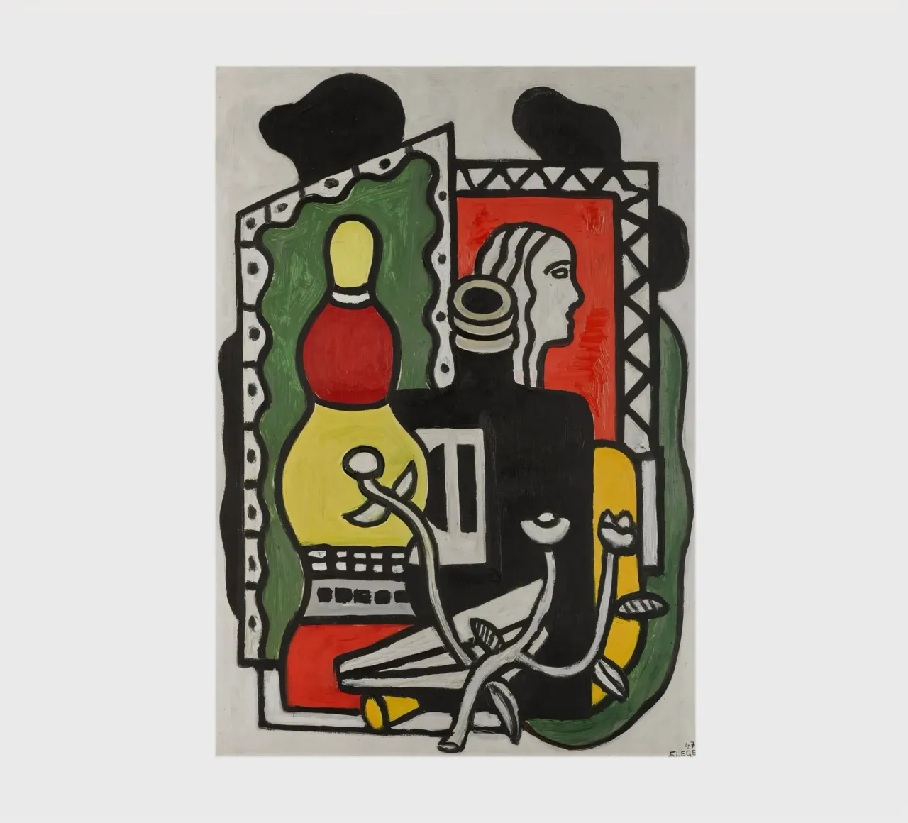 Fernand Léger: "The Black Vase" - Bold Post-Cubist Still Life notebook by NorwesClub