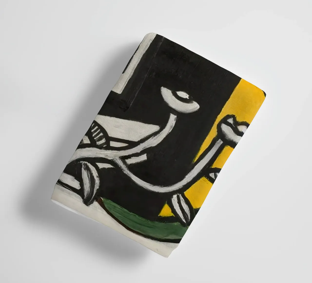 Fernand Léger: "The Black Vase" - Bold Post-Cubist Still Life towel by NorwesClub