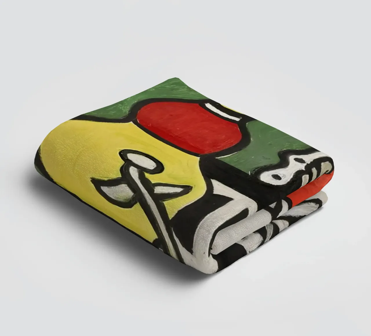 Fernand Léger: "The Black Vase" - Bold Post-Cubist Still Life towel by NorwesClub