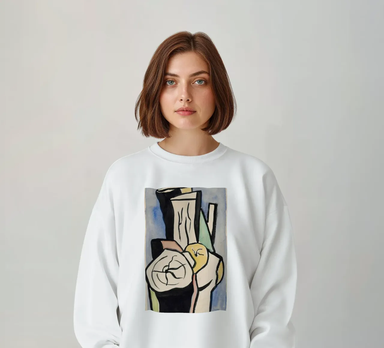 Fernand Léger: "Los troncos" - Formas de madera audaces y abstractas (1952) sudadera de NorwesClub