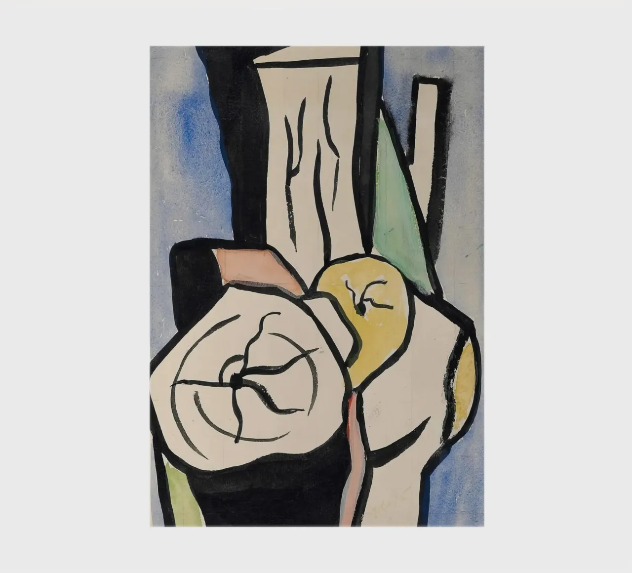 Fernand Léger: "The Logs" - Bold, Abstract Wood Forms (1952) notebook by NorwesClub