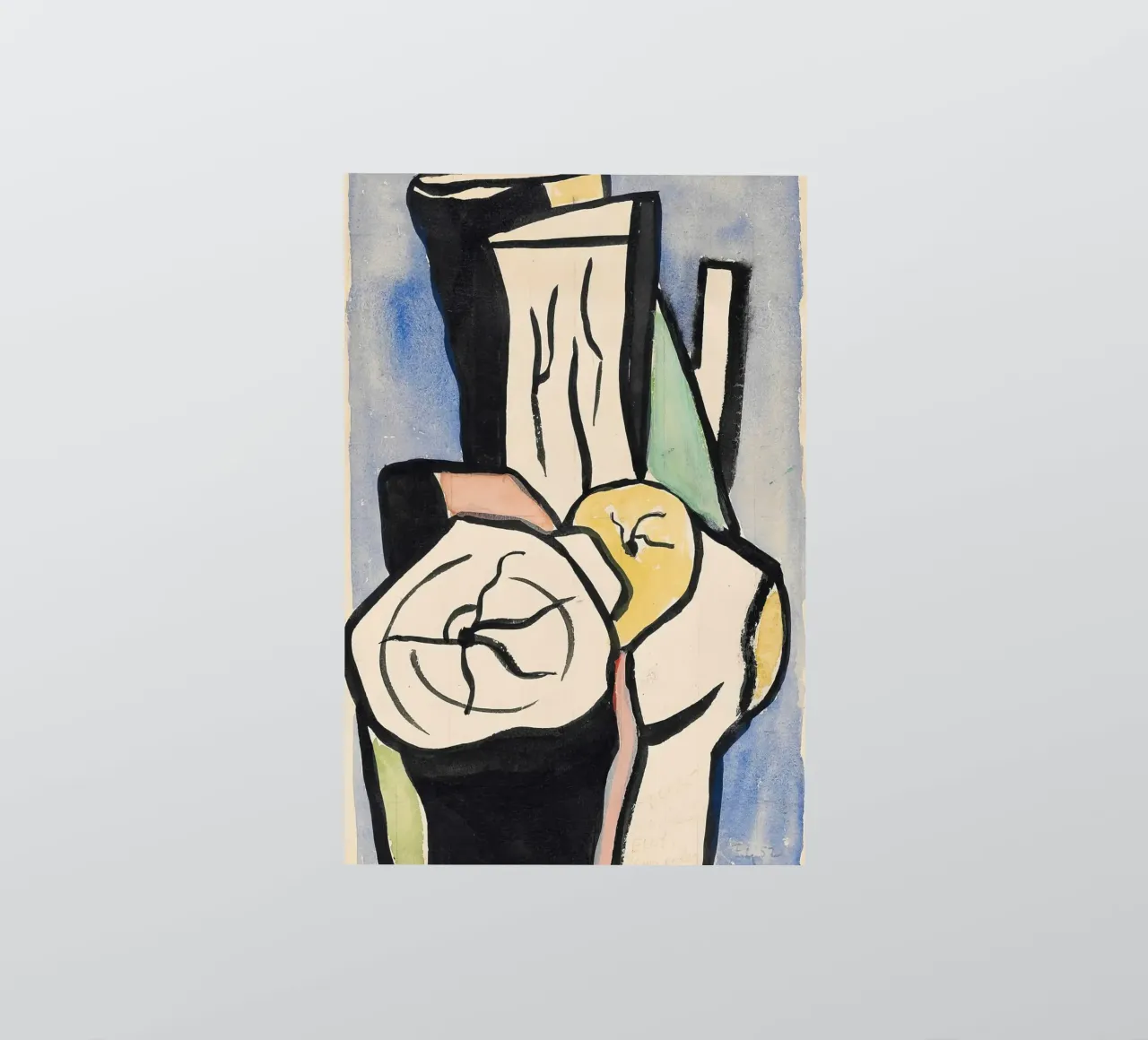Fernand Léger: "The Logs" - Bold, Abstract Wood Forms (1952) sticker by NorwesClub