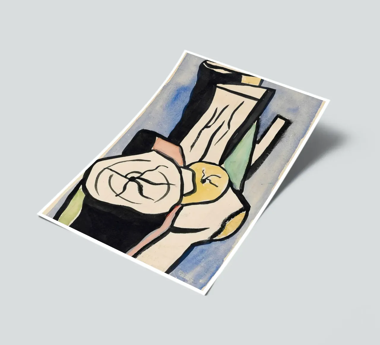 Fernand Léger: "The Logs" - Bold, Abstract Wood Forms (1952) sticker sheet by NorwesClub