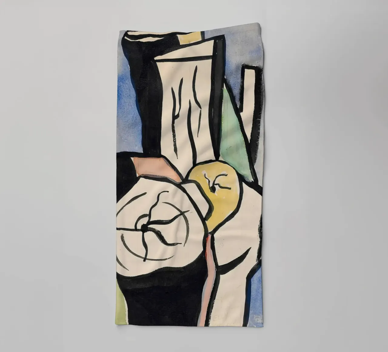 Fernand Léger: "I tronchi" - Forme astratte e audaci del legno (1952) asciugamano da bagno da NorwesClub