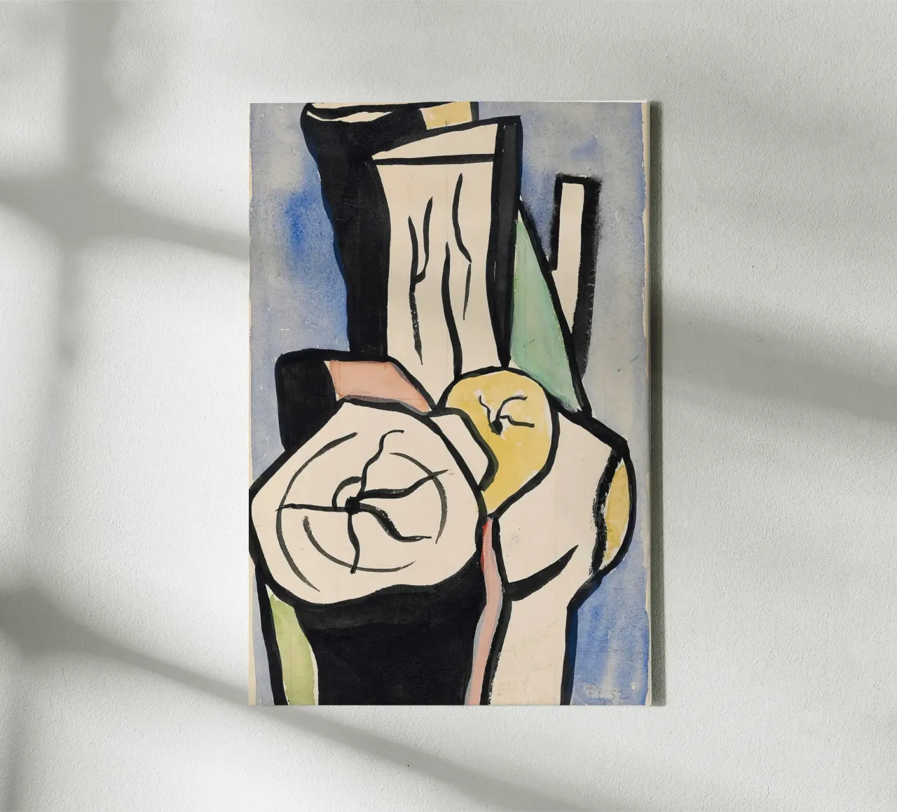 Fernand Léger: "The Logs" - Bold, Abstract Wood Forms (1952) canvas by NorwesClub